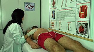 Nurse Excited By Patient's Erection In Hospital Setting