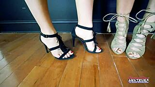 Petite Hotties Keyton and Nica Share Hard Cock to Suck and Get Banged By