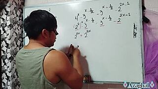 Twenty-six-year-old MILF wants lessons, so I creampie her