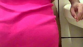 Maid fucked in bathroom as wife shops