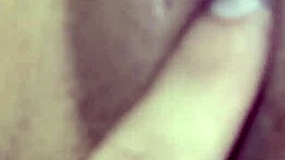 Fingering girlfriend's pussy before fucking her hard.
