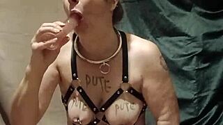 2025 07 02 AUTOSÉANCE ESCLAVE F EN HARNAIS ET MASTURBATION