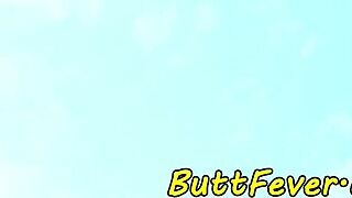 Watch This Eurobabe Get Assfucked and Sprayed with Cum!