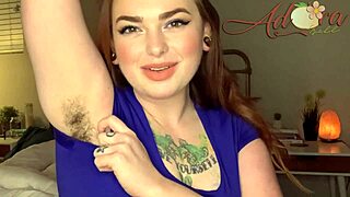 gf grows out armpit hair for dirty fetish fantasy