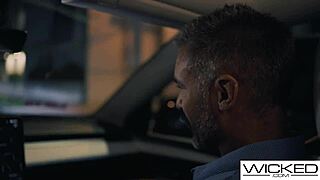 Uber driver Blake Blossom assists client home