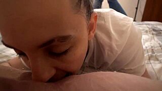 pov rimjob and blowjob from milf