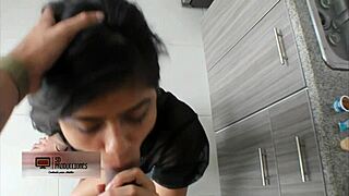 My big stepbro fucks me hard when parents are gone