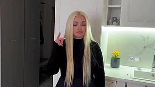 i had to fuck the young landlady in stockings or lose the money