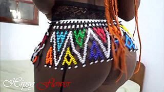 pear shaped black woman dances like a pro and rides like a pro