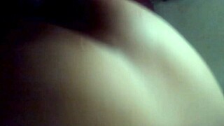 Amateur couple enjoys anal creampie fucking at home