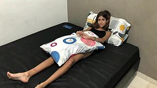 Discovering my little stepsister in her room and helping her with the full story