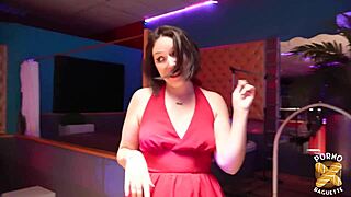 Lily brunette naughty fulfilled by a beautiful cock