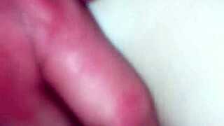 Fucking my cute young girlfriend's wet pussy with dildo