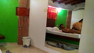 My horny hotwife gets carried and fucked standing in the motel