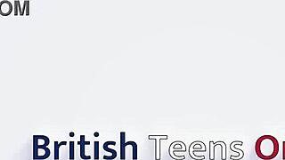 Hot student explores with a toy