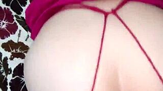 Meeting my neighbor in new lingerie, we had fun