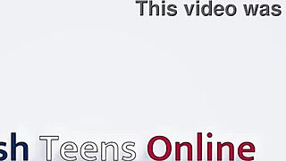 Teenage british student gets railed hard in her tight pussy