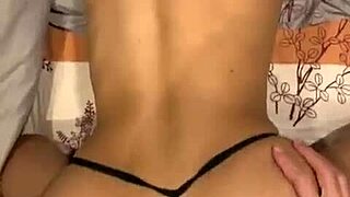 asian slut cheats bf after party blowjob and riding cum twice