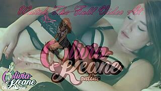 Hot teen 18+ playfully toys with her ass at home