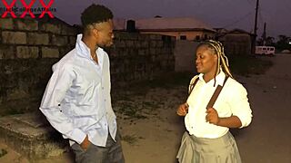 Ghana Street Boy Convinces School Girl For Special Dick Class At Home