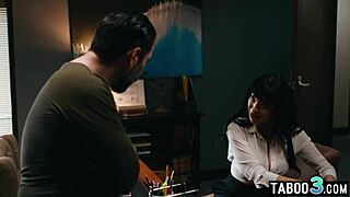 Naughty latina milf housewife little 18+ puck seduces the big cocked director