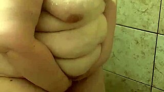 curvy bbw wife caught in shower washing