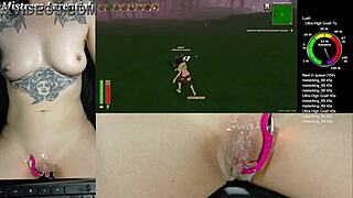 twitch egirl fucks tropical monster girls with cum on pussy!