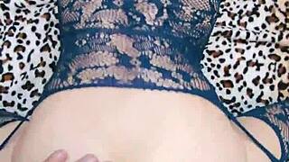 close-up gaping ass holes and rough stocking slut