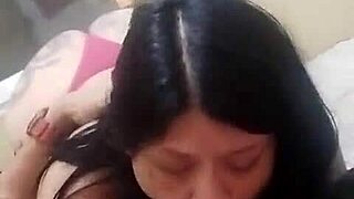 I suck my stepbrother's cock and he cums in my mouth, making me swallow it all