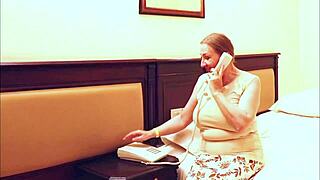 mature busty cougar lures men into hot sex in compilation video.