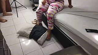 i tease with my big ass bent over for doggy cum