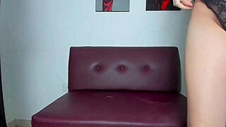 Blonde girl gives stepbrother blowjobs while he masturbates