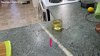 Kiwi Milf Sub Slurps Spilled Wine From Master In Dirty Fetish Play