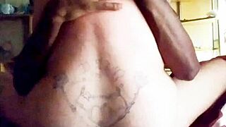 busty barefoot wife cheats on husband with big black creampie in trailer park