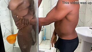 hot quickie with oga boss wife in the bathtub please subscribe to red sheer