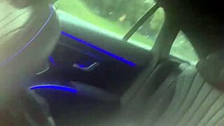 Ebony pornstar asks, 'Want to play with my big black cock in the car'