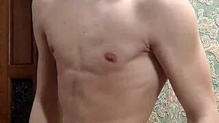 skinny boy flexes in underwear, what do you think?