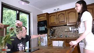 Latina Briseida Myers Rough Kitchen Anal