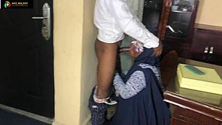 Ahlaja trying to make a fake transfers to a dispatch rided which make the rider to take back the items but she also refuses and offer to give her big pussy to him