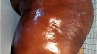 big oiled booty twerking with and without thong on twerk tease compilation