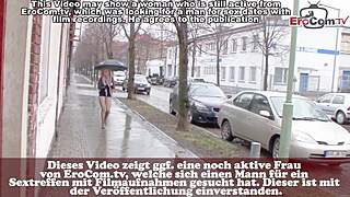 Normal German persuaded for sex film on street