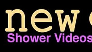 The enchanting brunette beauty felt so relaxed taking a shower