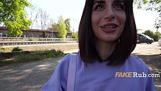 i picked up this ultra pretty italian girl on the street for casting