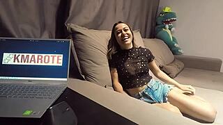 Irma Gemea Da Mini Seductress De Floripa Passed The Sofa Test And Left To Return