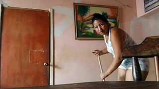 Watch this curvy morena latina with a huge ass seduce her stepfather! What happens next?