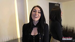 Skinny Brunette Hottie Ashley Wolf Loves to Rub Her Pussy With a Sex Toy