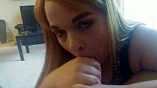 Cosplay blowjob with cum in mouth