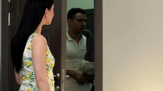 so, milena briz, this slim brunette teen, gets bent over and fucked doggystyle by her friend