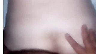 Morning guy intensely breaks tight little ass outdoors