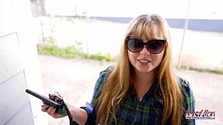 Big Titted Blonde Gwen Gets Doggy Fucking and Facial